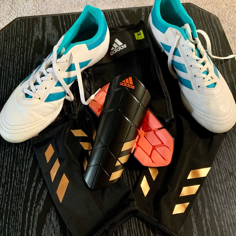 Adidas Women's Soccer Cleats & Shin Guar